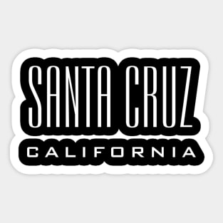 Santa Cruz California CA Type Sticker